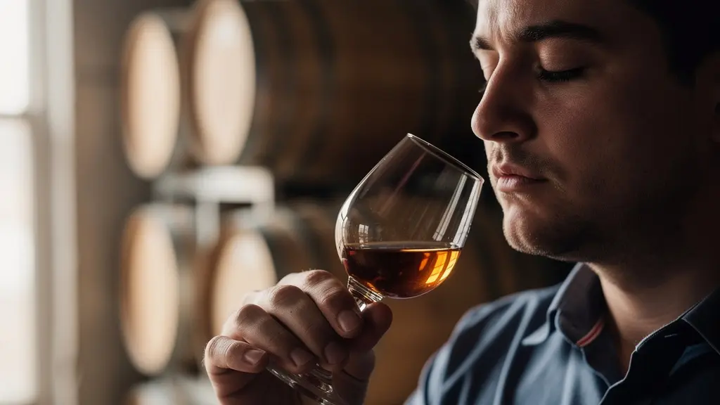 Anatomical view of tongue showing different sensation zones for alcohol heat versus tannic texture